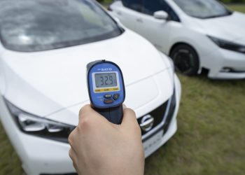 Nissan body paint emits electromagnetic waves that help cool cabin