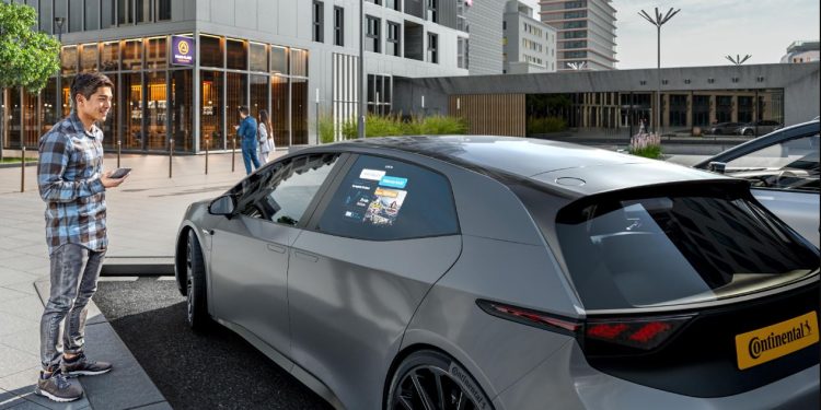 Continental unveils window projection tech for better user experience