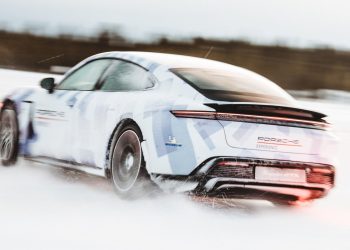 Porsche Taycan GTS sets Guinness record for longest ice drift