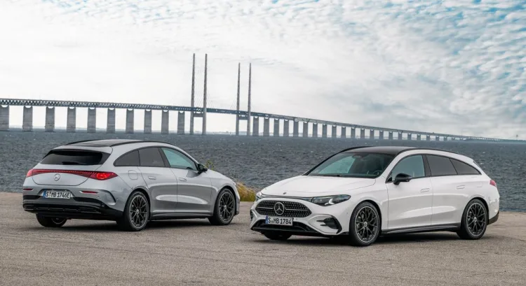 Weltpremiere des Mercedes-Benz CLA Shooting Brake in Kopenhagen, 2025.  

World premiere of the Mercedes-Benz CLA Shooting Brake in Copenhagen, 2025.