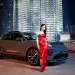 Christinna Kuan in electric Porsche Macan.