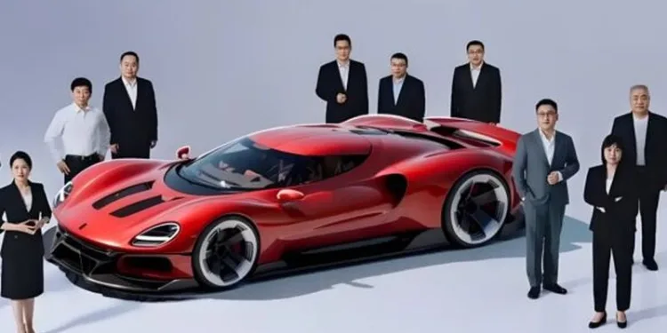 Rendered image of GWM supercar. I- Source image from Auto-home