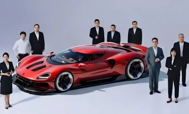 Rendered image of GWM supercar. I- Source image from Auto-home