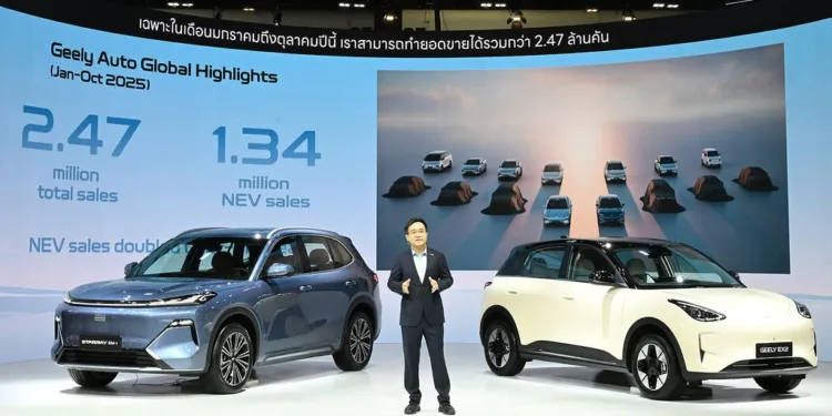 Geely EX2 city EV hits Thailand with 1,000 pre-orders in three days