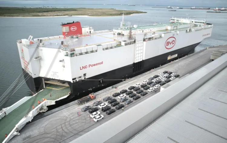 BYD cars arrive in Brazil