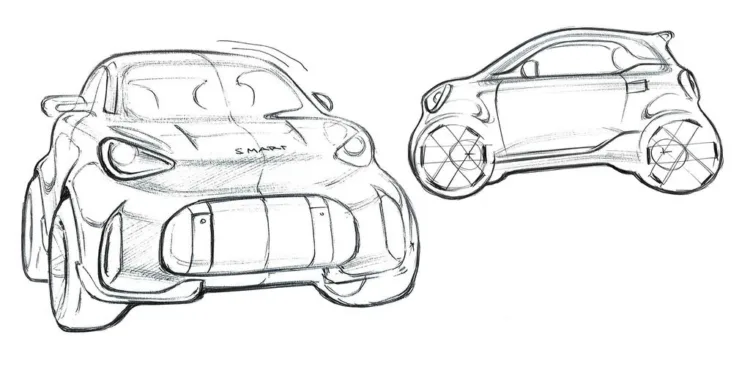 smart Concept #2 previews return of the brand’s electric two-seater city car