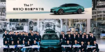Lynk & Co 10 BEV sedan rolls off line ahead of China launch