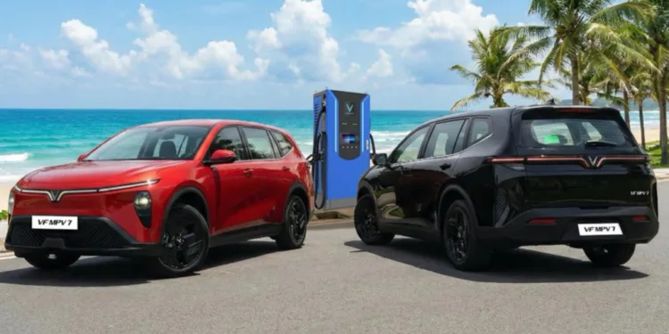 VinFast VF MPV 7 rolls out in Indonesia with battery-subscription plan
