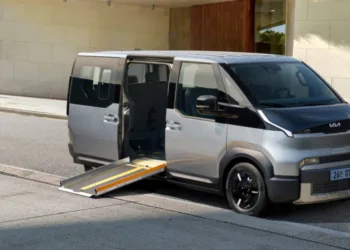 Kia PV5 WAV Side Entry makes Euro debut as wheelchair-friendly electric van