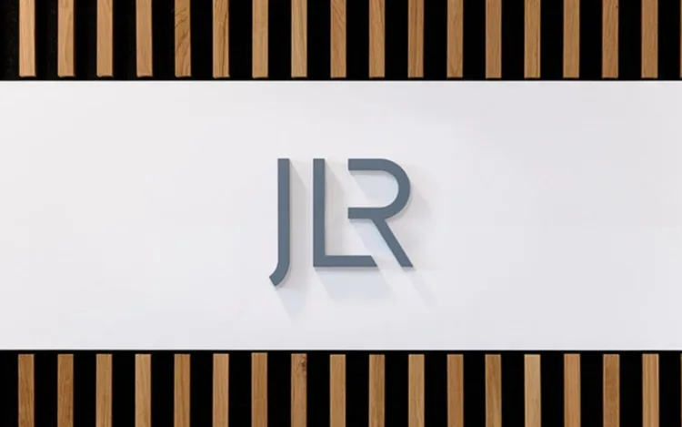 JLR logo banner used for the Stellantis and JLR US product development MoU announcement.