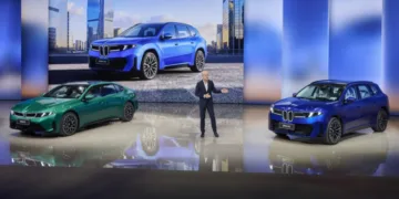 The new iX3 L and i3 L shown in Auto China 2026.