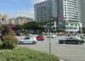 Traffic in Chinese city.