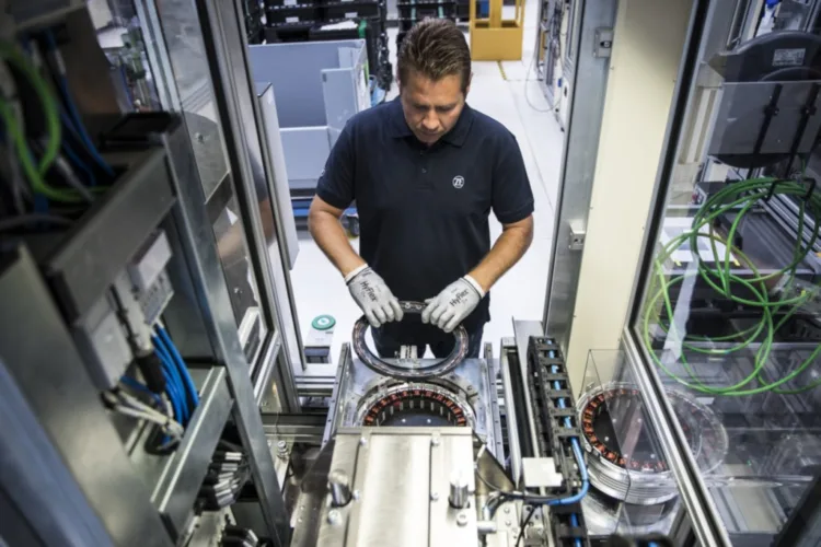 ZF electric motor production.