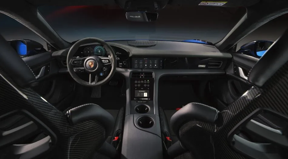 Porsche Taycan Turbo GT with Manthey Kit, interior, 2026, Porsche AG.