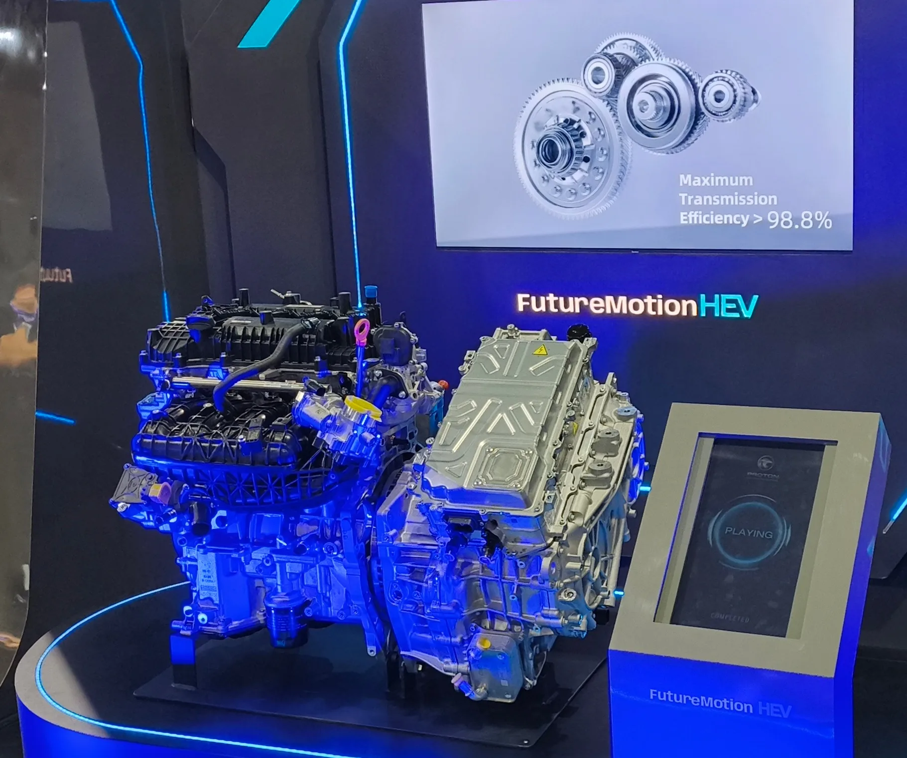 Proton's HEV engine unveiled.