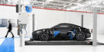 Alpine A110 Future previews electric sports car at Goodwood