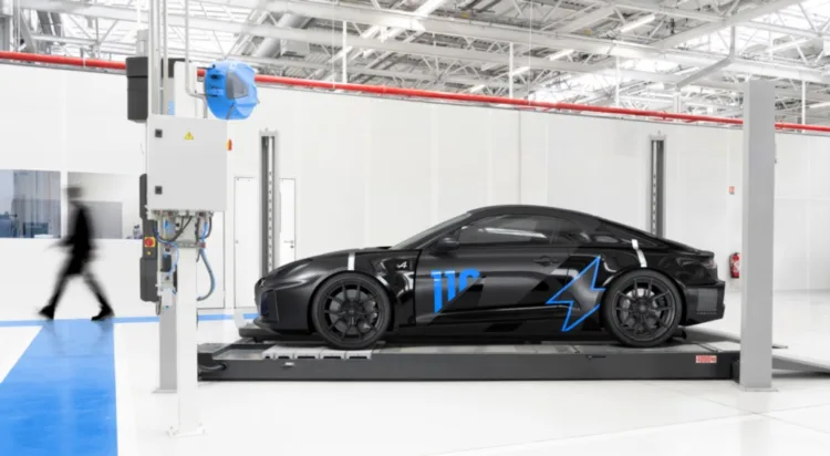 Alpine A110 Future previews electric sports car at Goodwood