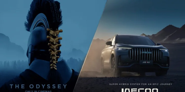 Jaecoo teams up with Nolan’s ‘The Odyssey’ ahead of UK release