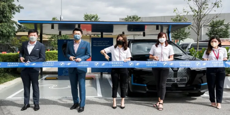 BMW opens two public 11kW EV chargers at Gamuda Gardens