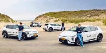 Kia EV3 and EV4 join The Ocean Cleanup fleet in Rotterdam