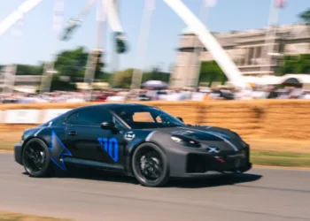 Alpine A110 Future EV makes Goodwood debut with Pierre Gasly