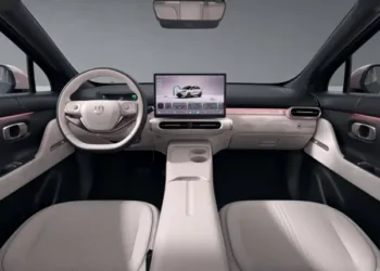 Leapmotor A05s interior revealed with two-tone cabin