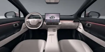 Leapmotor A05s interior revealed with two-tone cabin