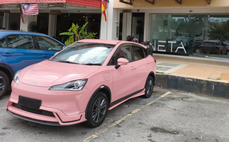 Neta V at its downsized showroom in Glenmarie, Shah Alam.