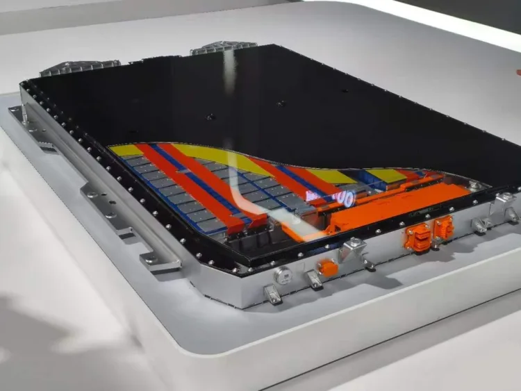 Chery-supplied image of the Rhinoceros/Rhino Battery pack carried by Gasgoo.