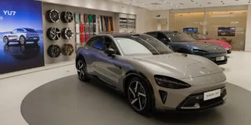 Xiaomi Auto showroom in China.