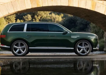 Genesis GV90 electric flagship SUV debuts with 123.5kWh battery and roof airbag