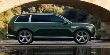 Genesis GV90 electric flagship SUV debuts with 123.5kWh battery and roof airbag