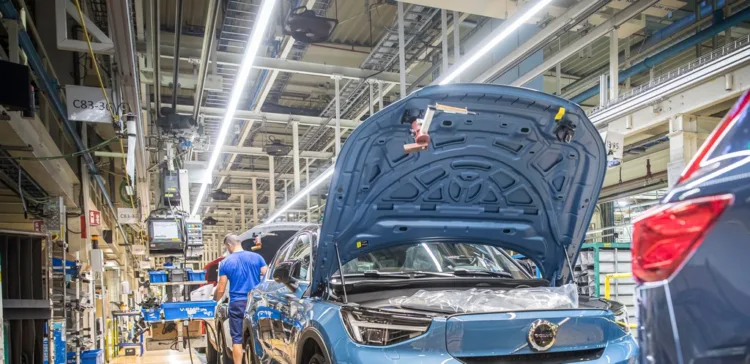 Volvo plant in Ghent, Belgium.
