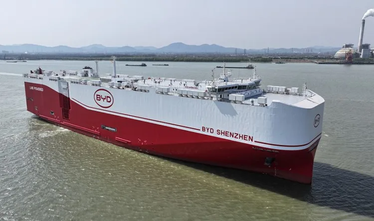 BYD reportedly orders 10 more 9,200-CEU car carriers