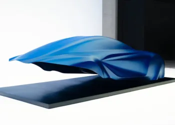 Alpine A110 sculpture previews third-generation electric sports car