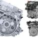 Montage of the B20 hybrid engine from various angles.