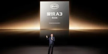 BYD Xuanji A3 smart-driving system-on-chip.