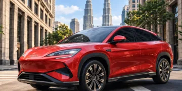 BYD Sealion 7 Hibiscus Red Malaysia Day edition limited to 16 units