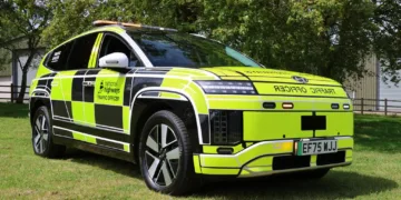 Hyundai Ioniq 9 tested as electric motorway patrol vehicle in UK