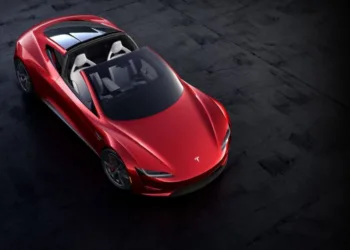 Tesla Roadster prototype shown in 2017.