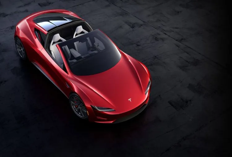 Tesla Roadster prototype shown in 2017.