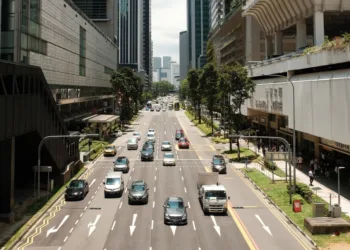 Singapore traffic.