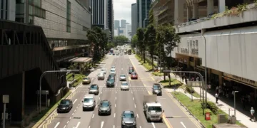 Singapore traffic.