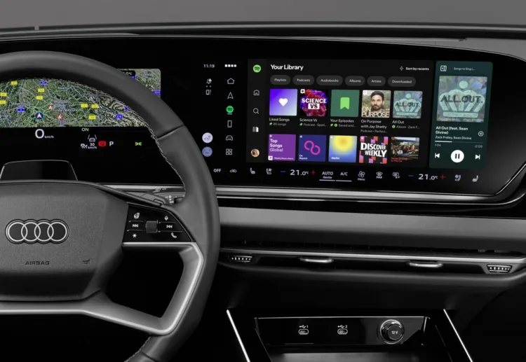 Audi first to offer full Spotify app with videos and live lyrics