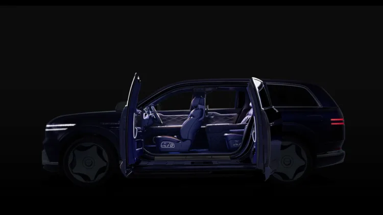 Genesis GV90 Neolun coach doors achieve 12% higher body rigidity