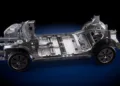 Structural rendering of GM’s fourth-generation EV platform.