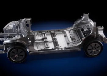Structural rendering of GM’s fourth-generation EV platform.