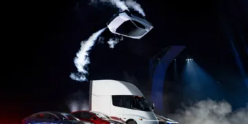 Tesla unveils flying Roadster with SpaceX thrusters, production set for 2028