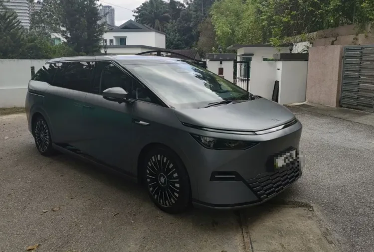 The XPeng X9 electric MPV, shown here in a file photo unrelated to the airbag dispute.