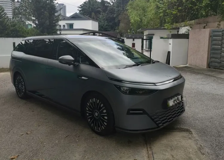 The XPeng X9 electric MPV, shown here in a file photo unrelated to the airbag dispute.